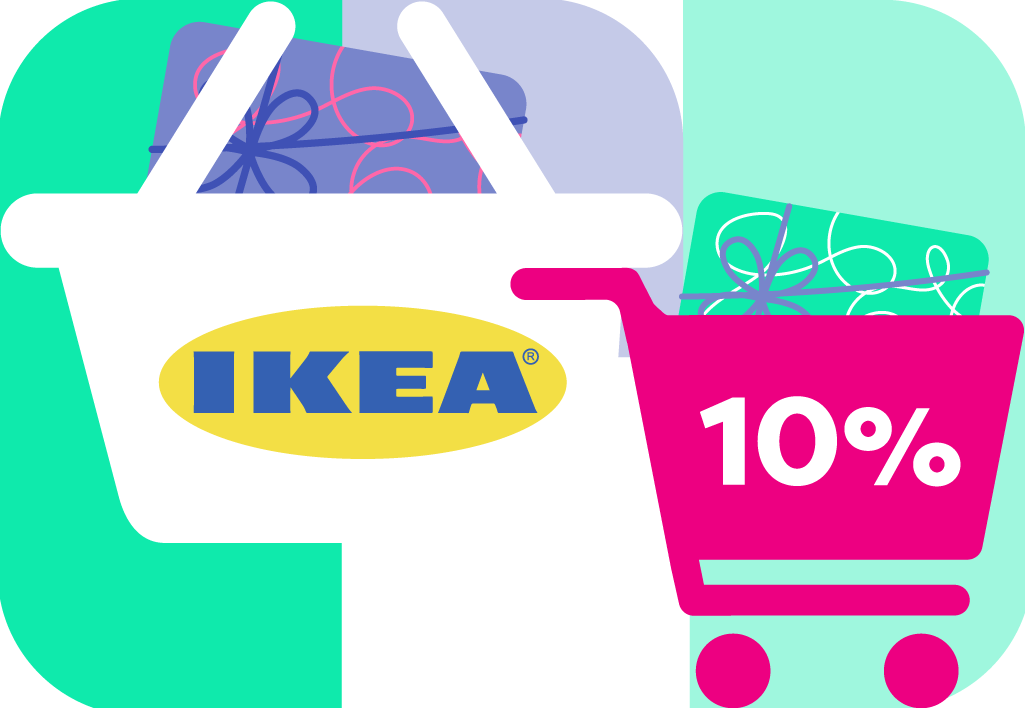 10% discount on IKEA e-gift cards for a limited time only